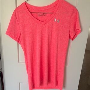 Under Armour Women's Pink V-Neck Top